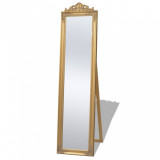 VidaXL Oglindă verticală &icirc;n stil baroc 160 x 40 cm auriu