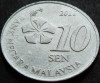 Moneda 10 SEN - MALAEZIA, anul 2016 *cod 4864, Asia