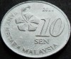 Moneda 10 SEN - MALAEZIA, anul 2016 *cod 4864, Asia