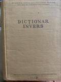 Dictionar Invers, Editura Academiei RPR, 1957, 771 pagini, Limba Romana, Dictionar de referinta, Carte Veche