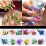 Kit nail art - flori uscate 12buc