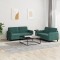 Gossi set canapele, 2 piese, verde inchis, catifea