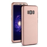 Husa Fullbody MyStyle Rose-Gold pentru Samsung Galaxy S8 acoperire completa 360 grade cu folie de protectie