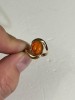 INEL AUR 14K + Chihlimbar Oval - Vintage - 3.1g - 495 lei/gr. !, 52, Galben