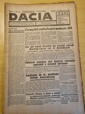 Dacia 19 februarie 1943-stiri al 2-lea razboi mondial,ziua ostasului,timisoara foto