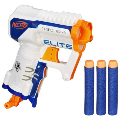 Blaster Nerf N-Strike Elite, Triad EX-3 cu 3 proiectile foto