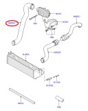 Furtun intercooler Land Rover Discovery/Lr3, 2004-07.2009 Motor 2.7 D; 2.7 Tdv6, Cauciuc, 57/57 Mm, Cu Coliere, OE: Pnh500025,, Rapid