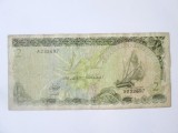 Maldive/Maldives 2 Rufiyaa 1983,bancnota din imagini