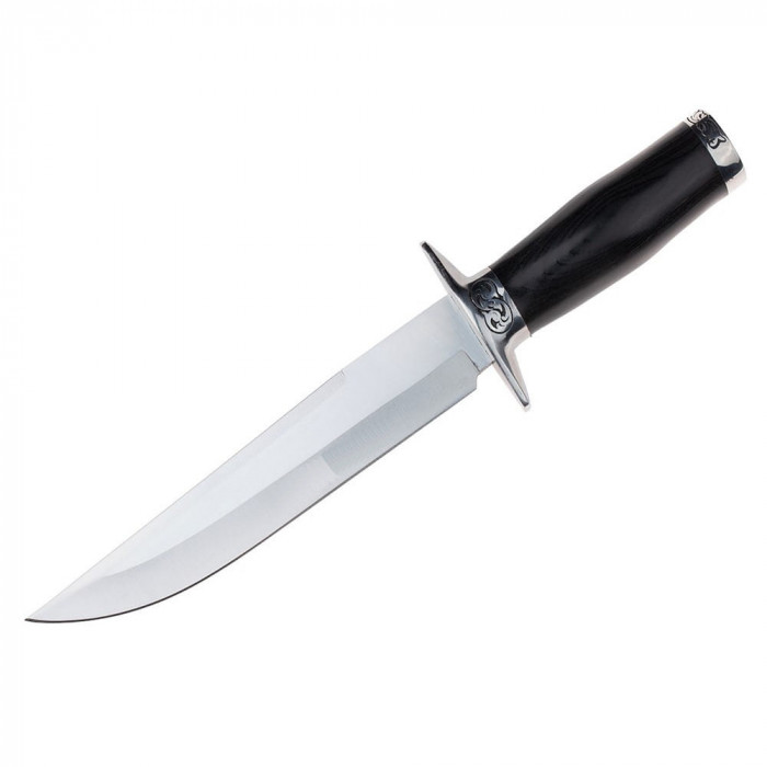 Cutit de vanatoare IdeallStore&reg;, Truthful Blade, 32.5 cm, negru, teaca inclusa