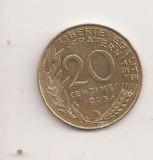 Moneda Franta - 20 Centimes 1995