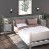 VidaXL Noptiere de perete, 2 buc., gri sonoma 816961