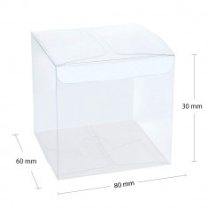 Cutii transparente acetofan (set 50 buc) - 80x60x30mm