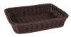 Cos Depozitare Impletit PP Viejo Valle, 32.5x26.5 cm, Wenge, GN 1/2, Cutie Organizare Casa