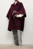Answear.LAB palton de lana culoarea bordo