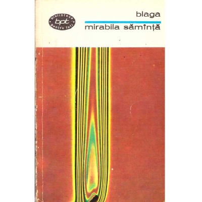 Lucian Blaga - Mirabila saminta - poezii - 107119 foto