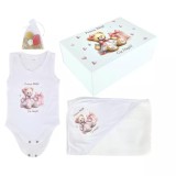Cumpara ieftin Trusou Prima Baita, Personalizat cu Mesaj &quot;Prima Baita cu Nasii&quot; Ursulet Plus cu Inimioare Roz - TPB36