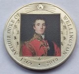 427. Moneda St Helena 1/2 crown 2019 (Duke of Wellington)