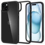 Cumpara ieftin Husa pentru iPhone 15, Spigen Ultra Hybrid, Matte Black