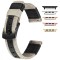 Curea textila, compatibila cu Apple Watch 10, 46mm, Black Beige