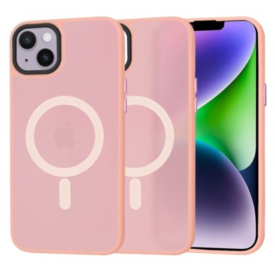 Husa pentru iPhone 14 Plus - Techsuit HaloFrost&amp;nbsp;MagSafe Series - Pink foto