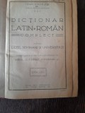 Dictionariu latino-roman (complect), pentru licee, seminarii si universitati - Ioan Nadejde