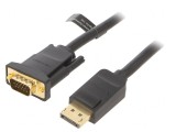 Cablu D-Sub 15pin HD la DisplayPort 2m Negru