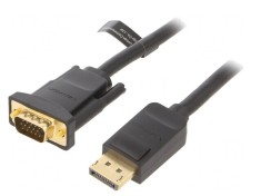 Cablu D-Sub 15pin HD la DisplayPort 2m Negru