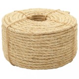 VidaXL Fr&acirc;nghie, 100 m, sisal 100%, 6 mm