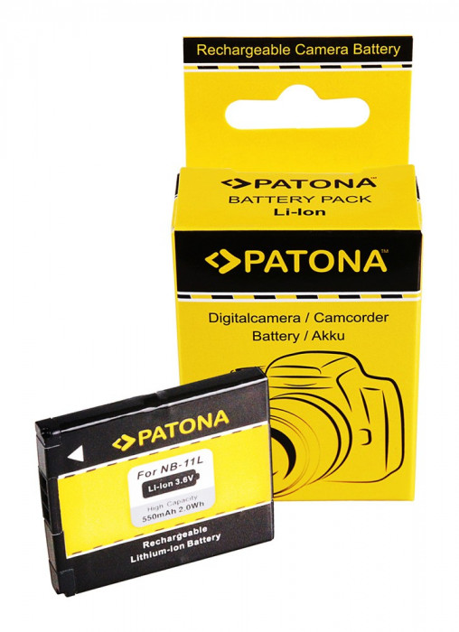 Acumulator /Baterie PATONA pentru Canon NB11L IXUS 125HS 240HS Powershot A1200 NB-11L- 1108