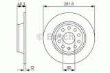 Disc frana VW GOLF V Variant (1K5) (2007 - 2009) BOSCH 0 986 479 247