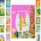 Cumpara ieftin Set Carte de colorat cu sapte ingeri, de Luminita Manole, A4 si 15 carnetele de