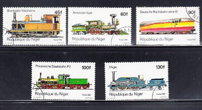 M2 CNL3 - Timbre foarte vechi - Niger - locomotive foto