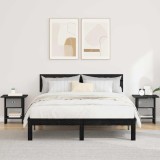 vidaXL Noptieră 2 pcs Stejar Negru 41 x 40 x 45 cm Lemn compozit 8000439