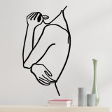 Cumpara ieftin Tablou metalic Woman Negru 70x0.15x38 cm