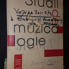 FIRCA GHEORGHE, STUDII MUZICOLOGICE, Volumul III, 1967, Bucuresti