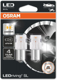 Set 2 Osram LED P21W 12V amber (portocaliu) blister