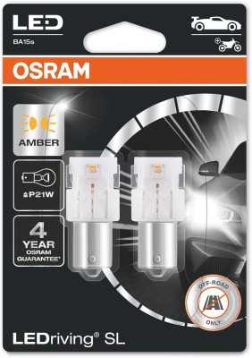 Set 2 Osram LED P21W 12V amber (portocaliu) blister foto
