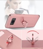 Husa de protectie pentru Samsung Galaxy S8 Rose-Gold Plated cu Inel de sustinere, Roz, MyStyle