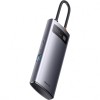 Hub USB-C Baseus Metal Gleam, 4 x USB-A 3.0, Gri WKWG070013