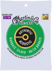 Corzi acustica Martin MA175S Authentic Acoustic Silked Custom Light 80/20 foto