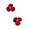 Cercei Argint 925 si Swarovski Crystal Passion Flower, surub, Artemis Gift