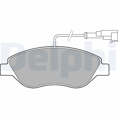 DELPHI LP2299 set placute frana,frana disc foto