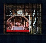 Ajman 1972 - Fresce de Raphael (II), arta, colita neuzata