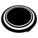 Covor HAMPTON Border cerc cadru negru, cerc 200 cm
