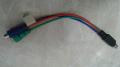 Cablu adaptor S-Video 3 x Rca - Nou foto