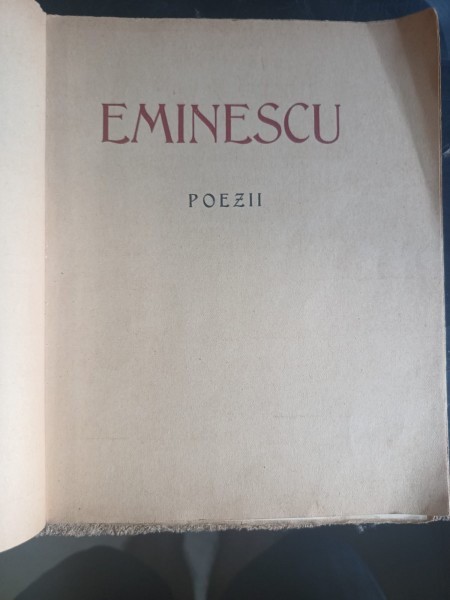 Mihai Eminescu Poezii (1939) A Sasea Mie