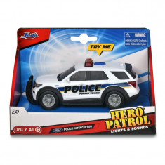 Masina de politie cu sunet si lumina, lungime 15 cm, US design foto
