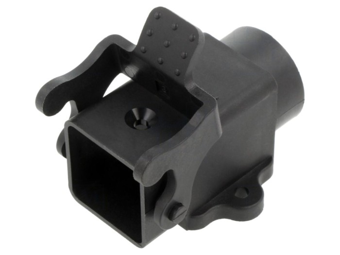 Conector HDC drept, cu clichet