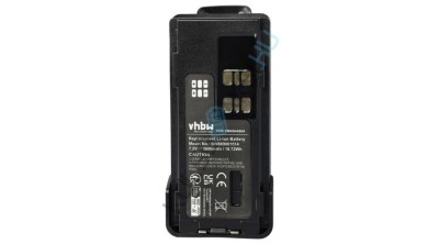 Baterie radio VHBW de &amp;icirc;nlocuire pentru Motorola PMNN4415AR, PMNN4415, PMNN441 - 2600 mAh 7,4 V Li-Ion + clemă pentru curea foto