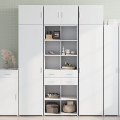 vidaXL Dulap de depozitare, alb, 70x42,5x225 cm, lemn prelucrat 3281336